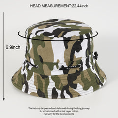 Camouflage Fisherman Hat Foldable Sun Hat Men Women Fishing Outdoor Sun Hat