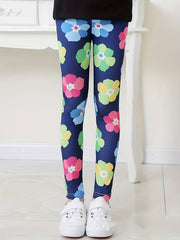 Girls Fairy Graphic Stretch Athletic Leggings High Waist Yoga Pants