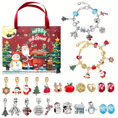 Christmas Gift DIY Beaded Jewelry Bracelet Set Snake Bone Crystal Bracelet