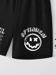 Boys Casual Print Shorts For Summer Sports Kids Clothes