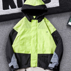 Boy's Contrast Hooded Jacket Windbreaker