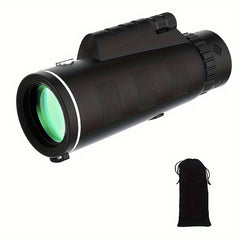 HD Monocular Telescope with Smartphone Adapter and Tripod