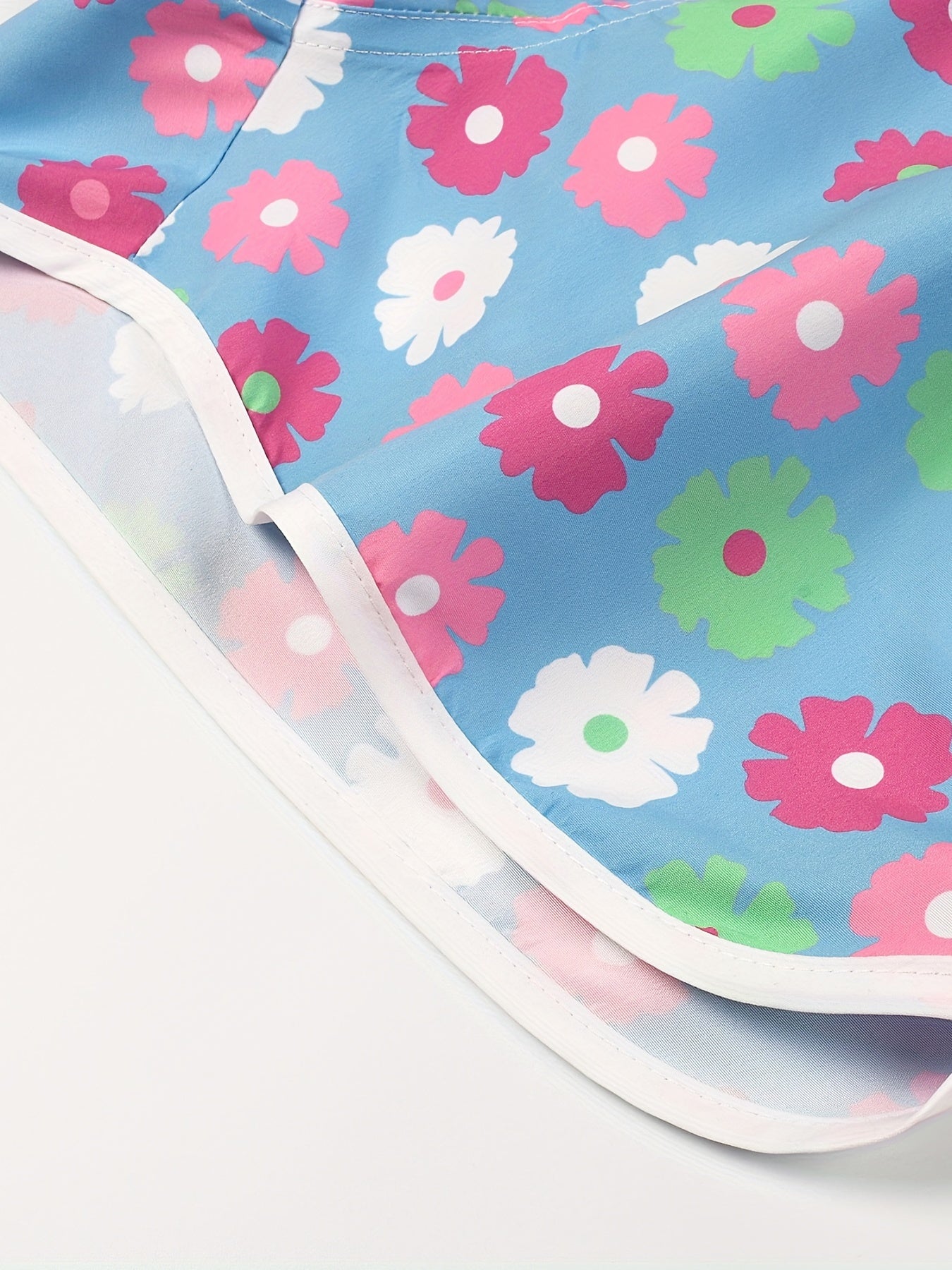 Floral Print Drawstring Beach Shorts Spring Summer Casual Wear