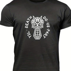 Men's Death Do Us Part Tee Shirt, Crew Neck, Casual Fit