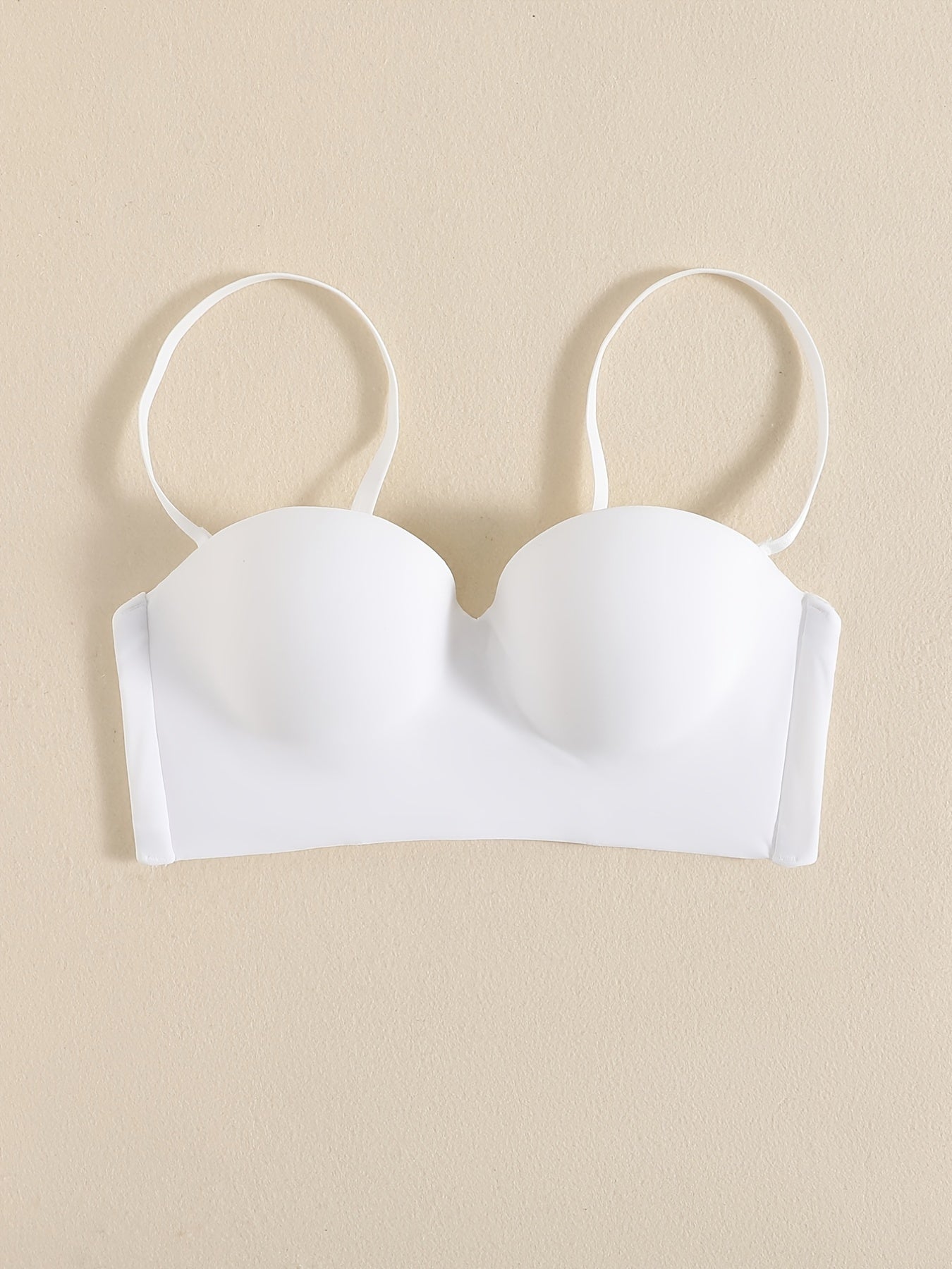 Glossy Thick Cup Everyday Bra Breathable Push Up Intimates Bra