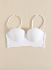 Glossy Thick Cup Everyday Bra Breathable Push Up Intimates Bra