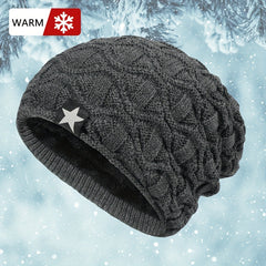 Winter Beanies Velvet Knitted Warm Hat Ear Protection Hat