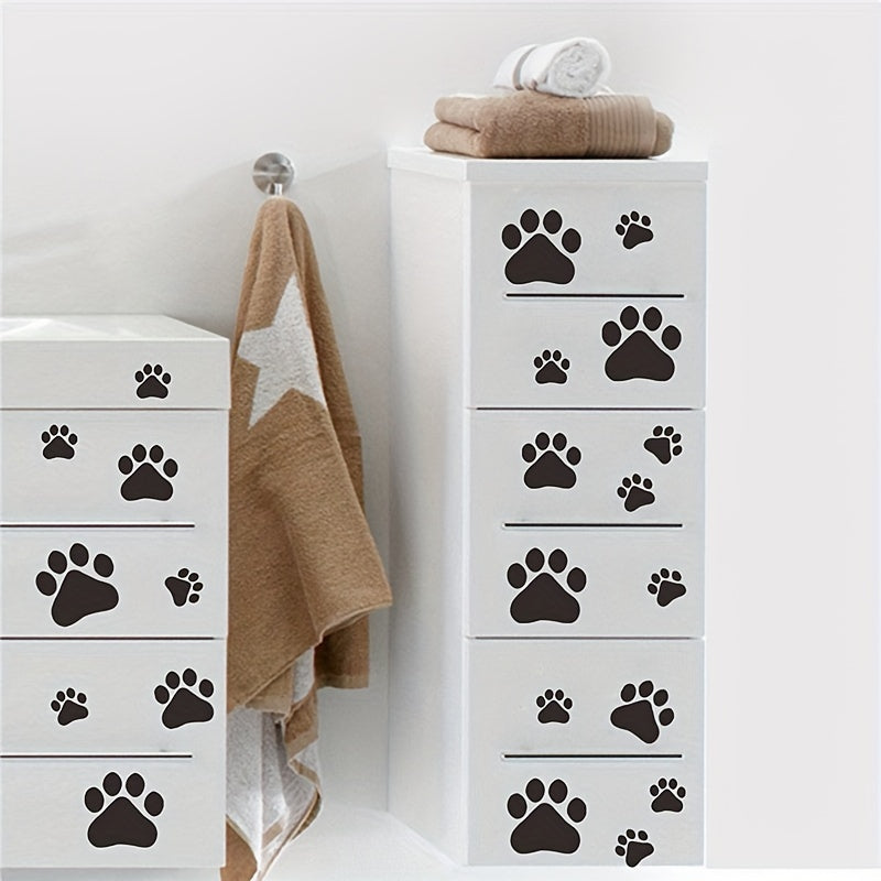 Paw Print Sticker Dog Paw Print Label Room Decal Home Wall Sticker DIY
