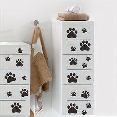 Paw Print Sticker Dog Paw Print Label Room Decal Home Wall Sticker DIY