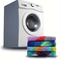 Tie Dye Printed Yoga Mat Towel Non-Slip Absorbent Soft