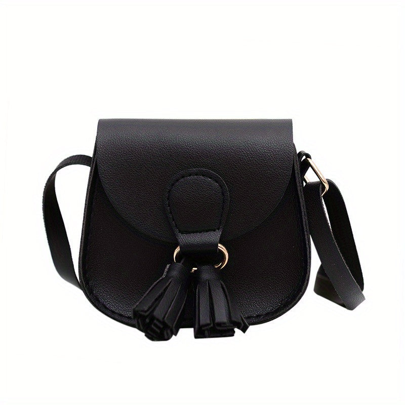 Mini Kids Crossbody Bag Tassel Shoulder Bag Coin Purse for Girls