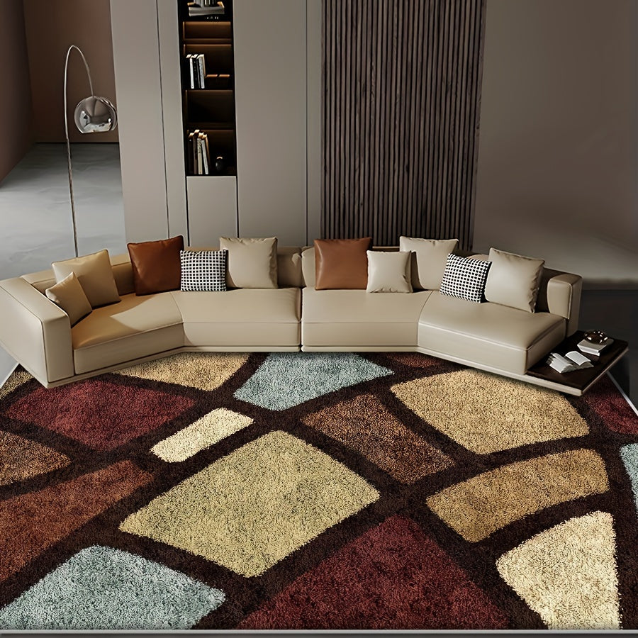 Bohemian Geometric Carpet Anti Slip Waterproof Washable