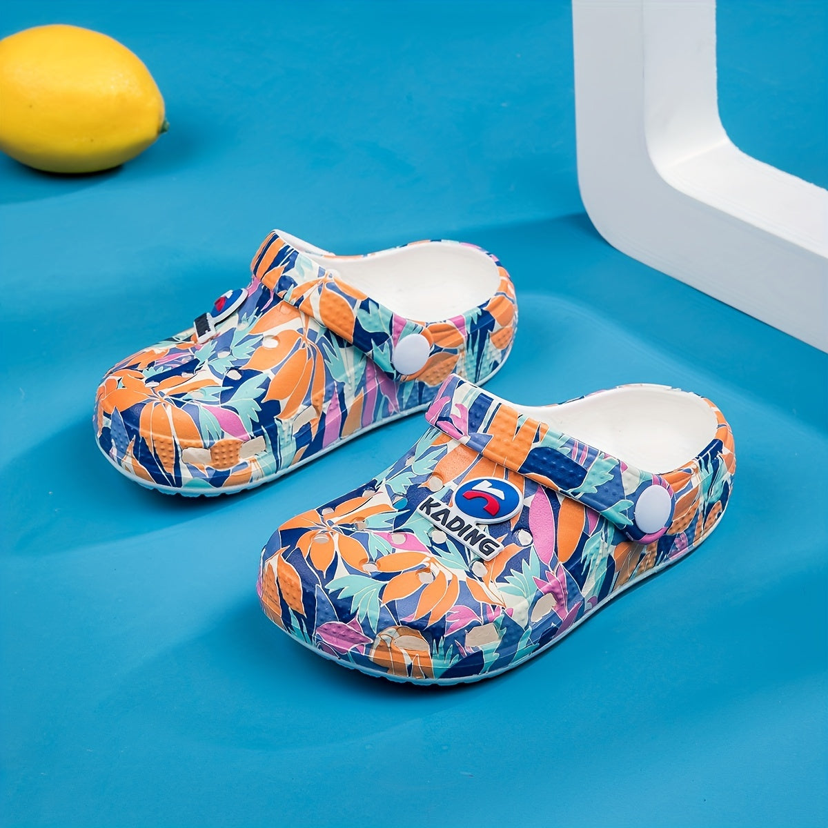 Floral Pattern Clog Casual Water Shoes for Kids