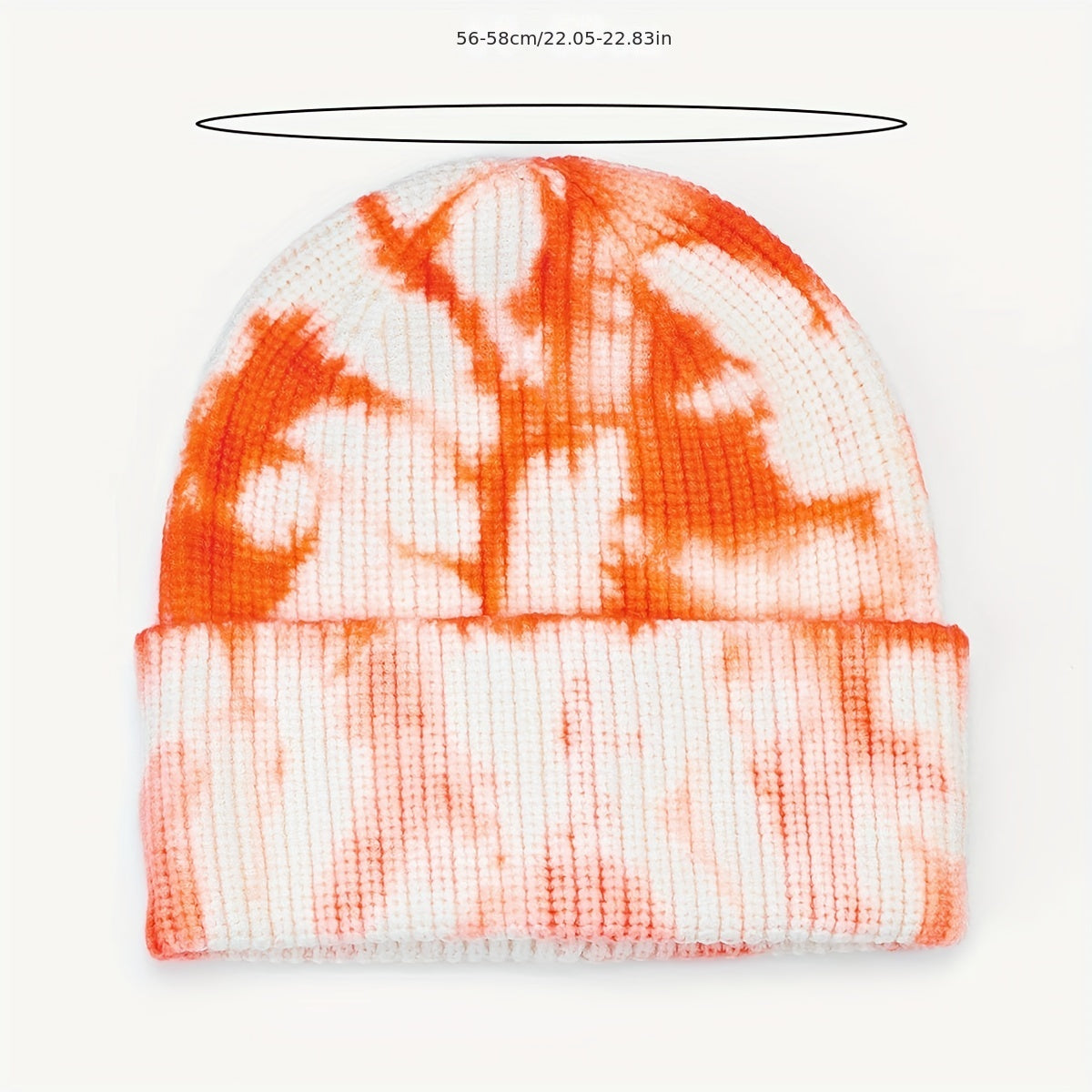 Mens Gradient Tie Dye Knitted Hat Beanie