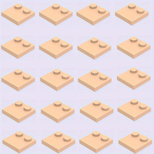 20pcs Building Block Set 2x2 Low Wall Bricks Mixed Colors