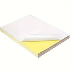 50 A4 Self Adhesive Sticker Labels for Inkjet Printers Matte or Glossy