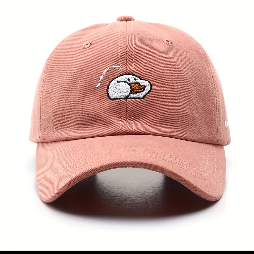Duck Embroidery Baseball Cap Lightweight Dad Hat
