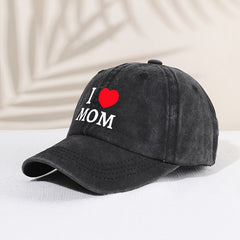 Kids' Sunshade Adjustable Baseball Cap I Love Mom