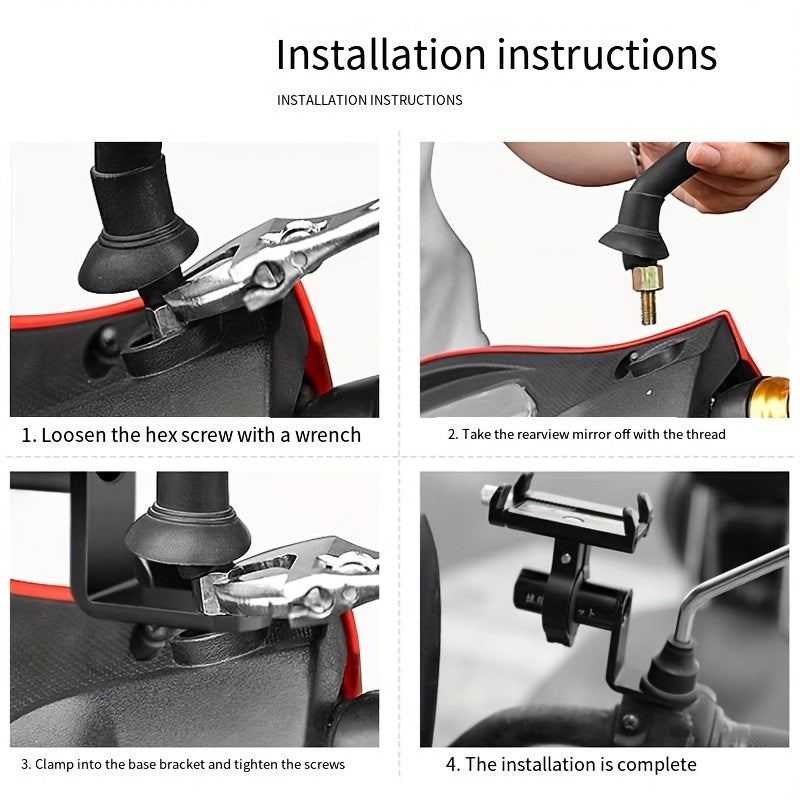 Bike Conversion Bracket Mobile Phone Frame Aluminum Alloy Accessories