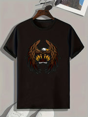 Big Wings Print Men's Graphic T shirt Casual Comfy Tees For Summer