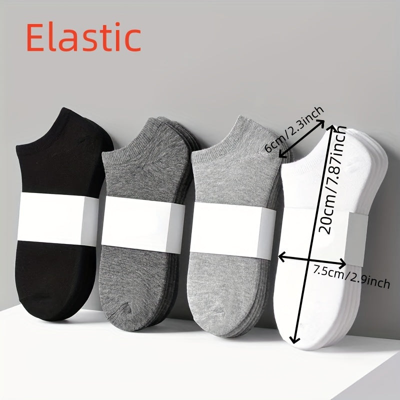 5 Pairs Ankle Socks Solid Cotton Sports Socks Low Cut