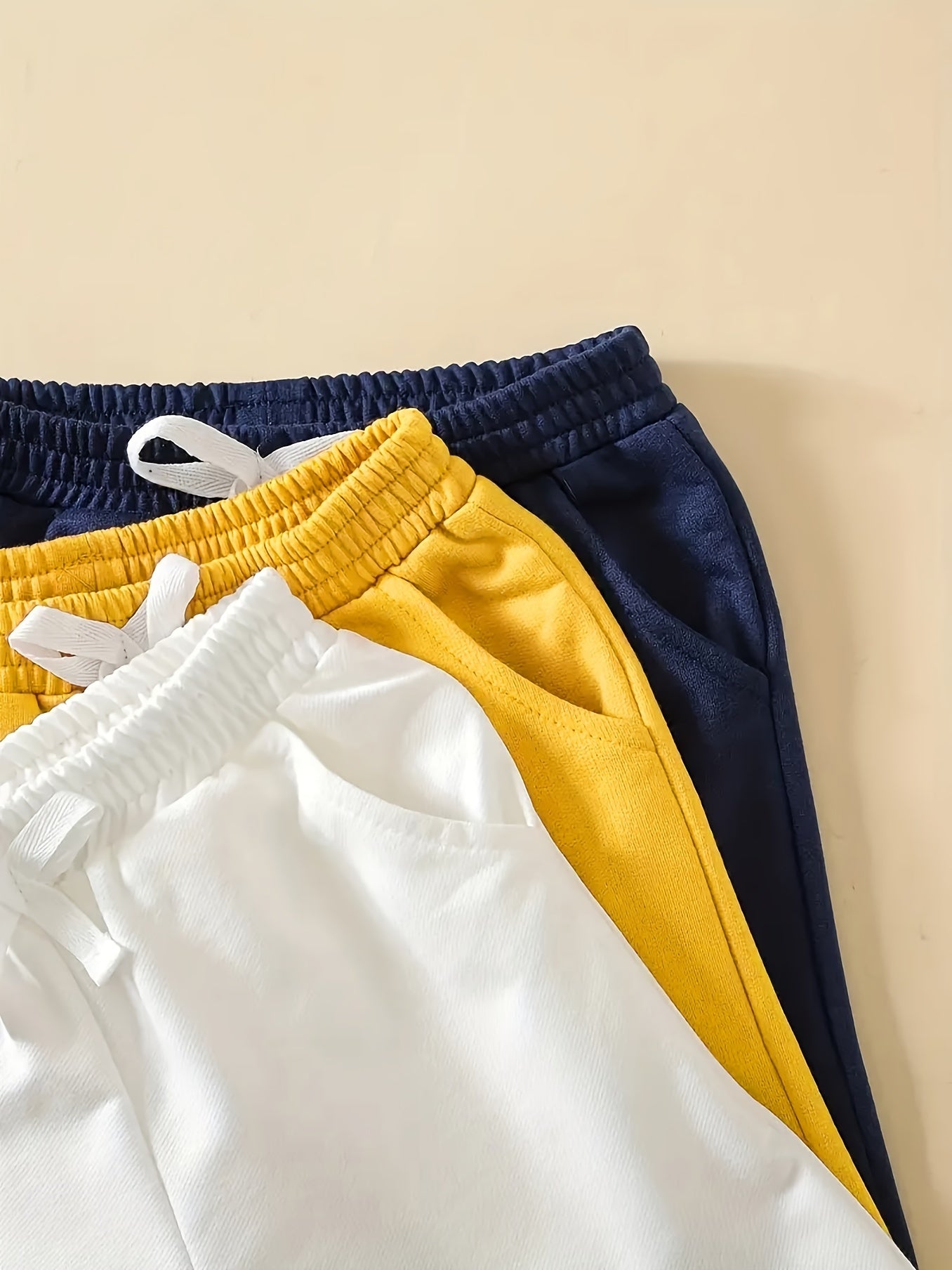 3pcs Boys Letter Print Quick Drying Shorts for Summer