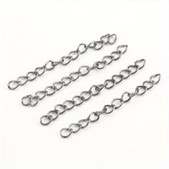 50pcs Alloy Extender Chain Necklace Bracelet Extension Accessories