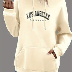 LA Kangaroo Pocket Hoodie Long Sleeve Sweatshirt