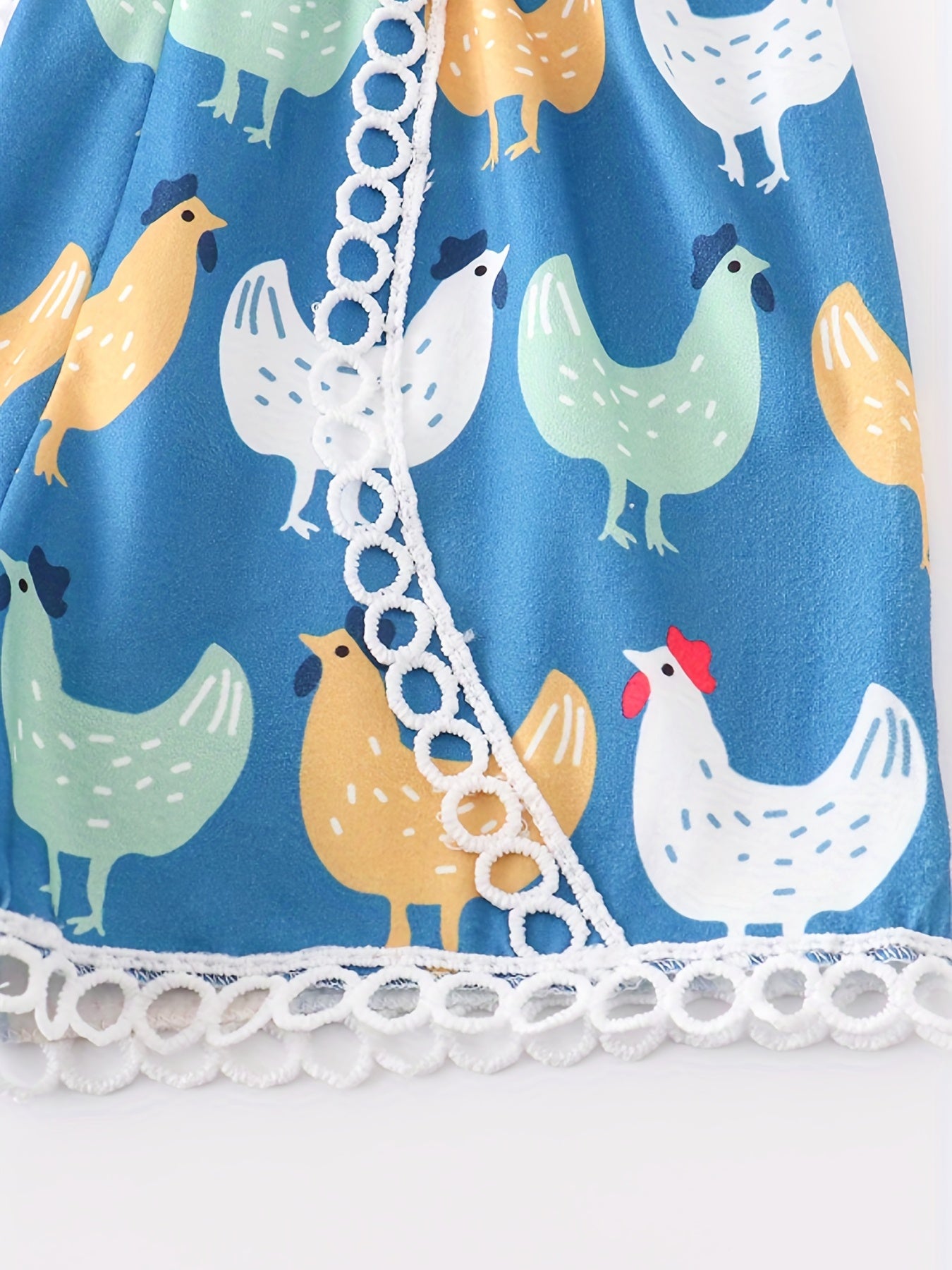 Toddler Girls Chicken Graphic Cami Romper Jumpsuit Beach Vacation Summer Clothes