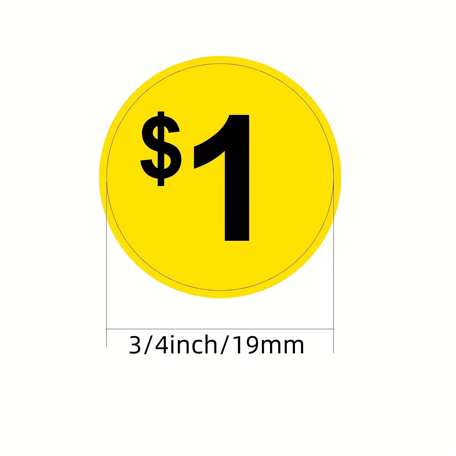 1920pcs Garage Sale Pre-Priced Labels Neon Colors Flea Market Stickers