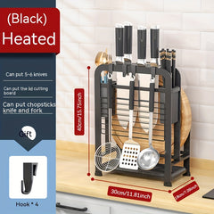 1pc Storage Rack Cutting Board Kitchen Countertop Chopsticks Pot Lid Holder