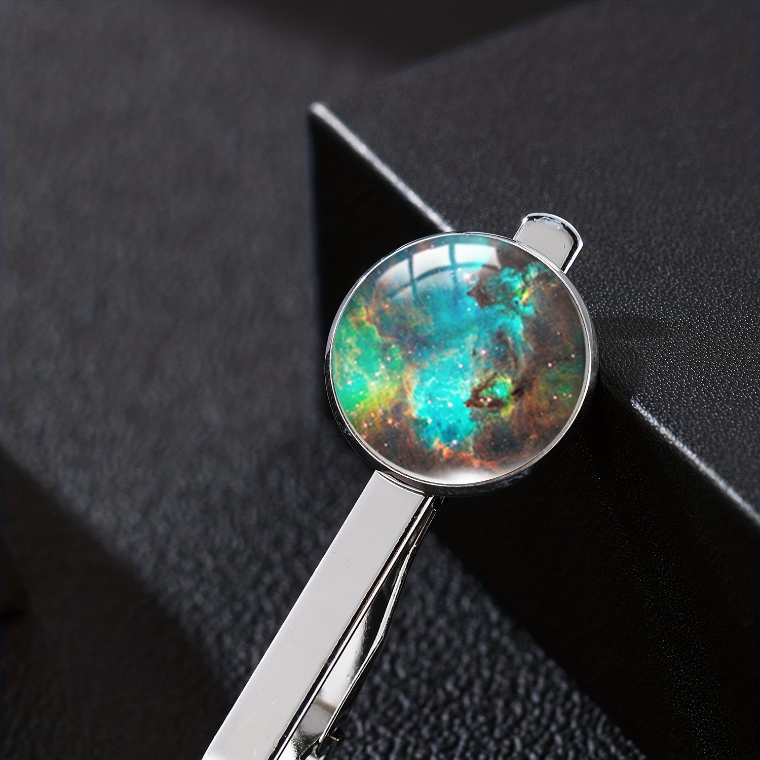 Cloud Star Glass Metal Tie Clips for Men