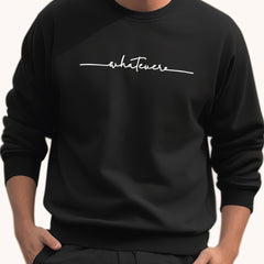 Men's Casual Whatever Print Sweatshirt