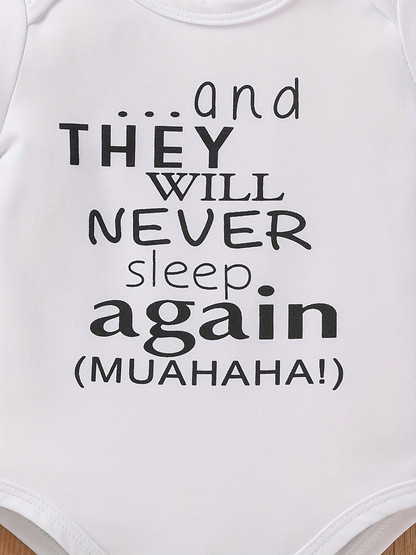 Baby Boys Never Sleep Again Short Sleeves Onesie