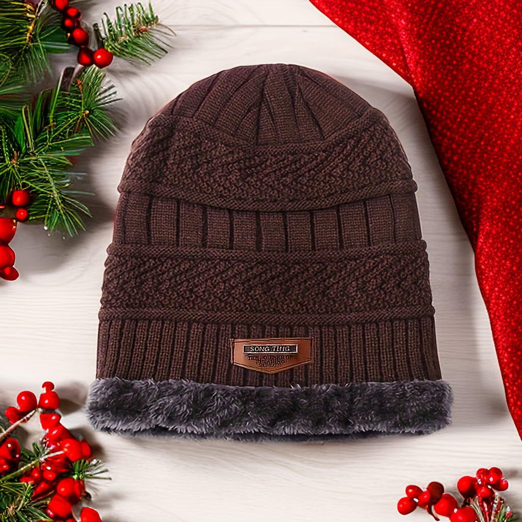 Winter Coldproof Knitted Hat with Ear Protection for Outdoor Activities