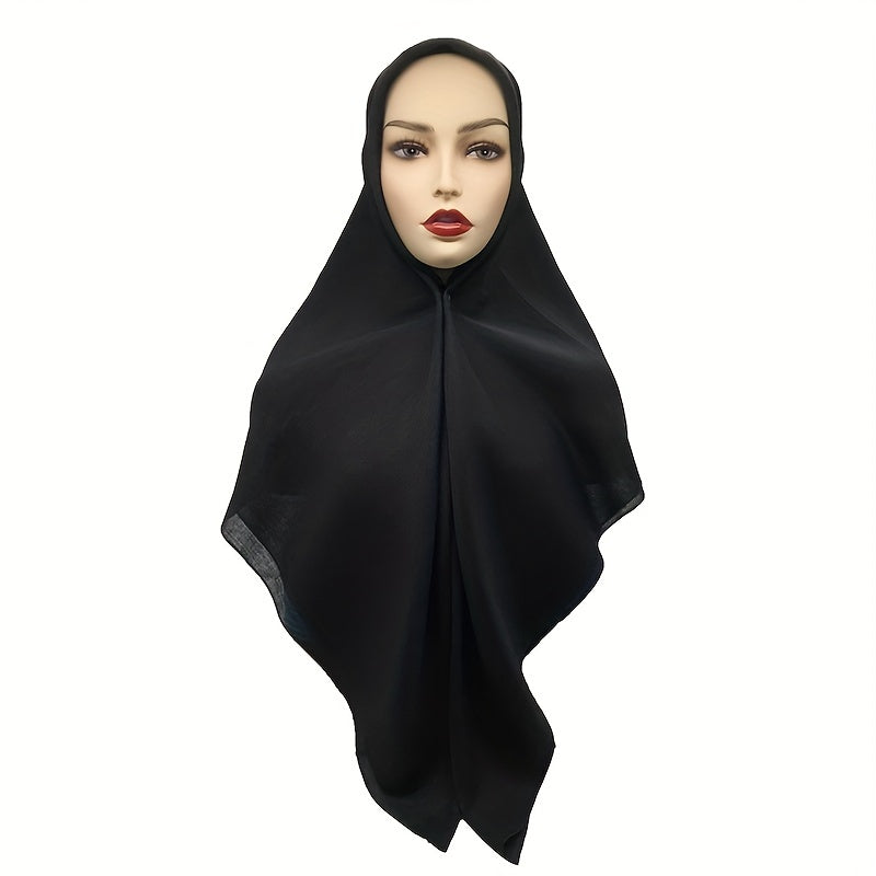 109 Square Hijab Scarf Women Solid Soft Head Scarf Shawls Classic Bandana