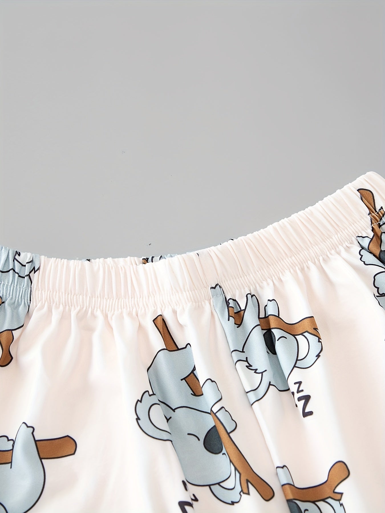 Cartoon Animal Pajama Short Set Women's Sleepwear