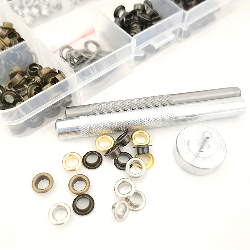 200/400pcs 5mm Hollow Metal Copper Eyelet Buckle for Clothing Bags Shoes