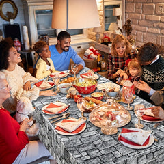 Stone Wall Halloween Tablecloth 2pcs