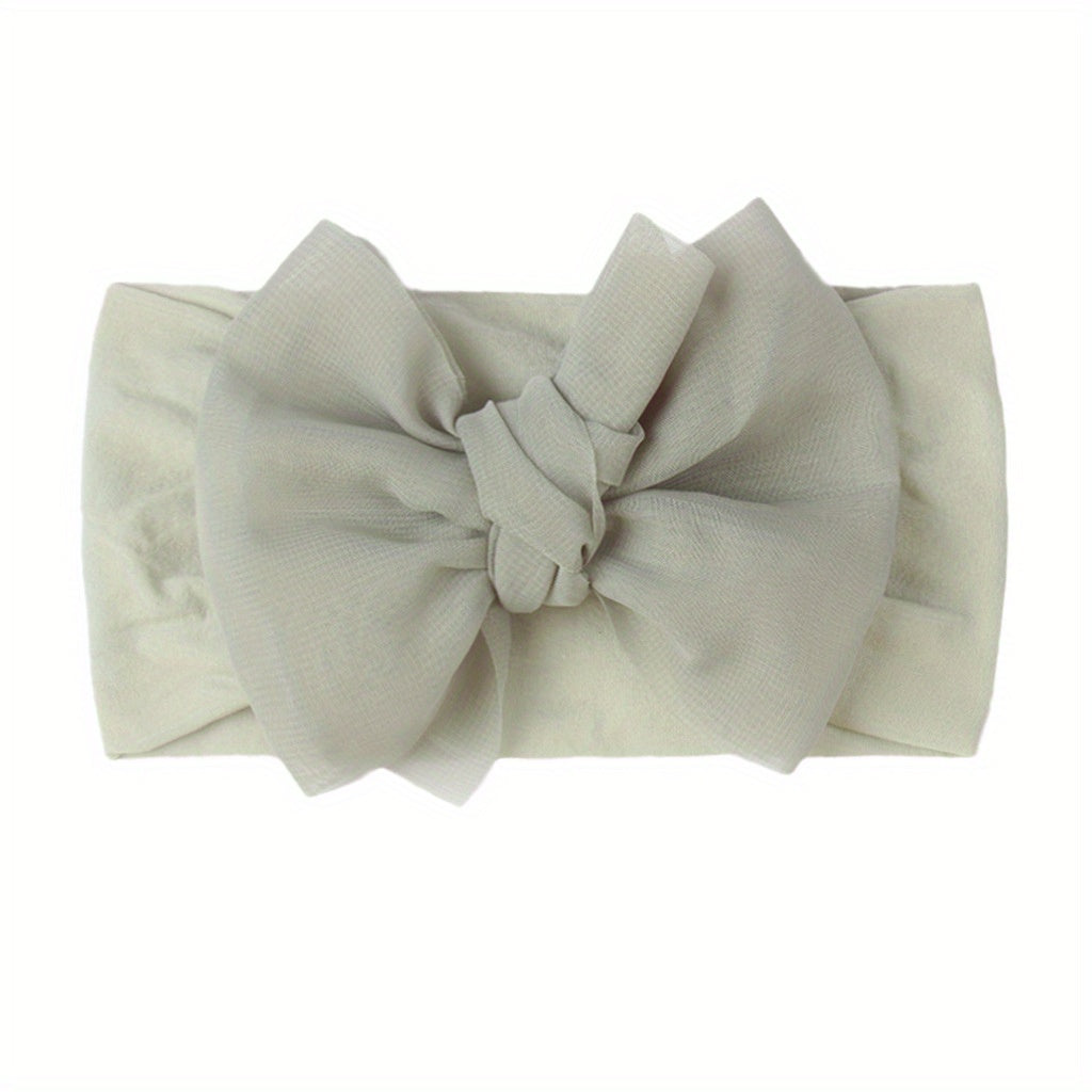 Stylish Bow Headband for Girls Elastic Wide Brim Hair Accessory