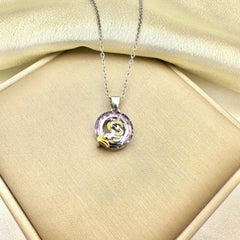 Cartoon Unicorn Pendant Necklace for Kids