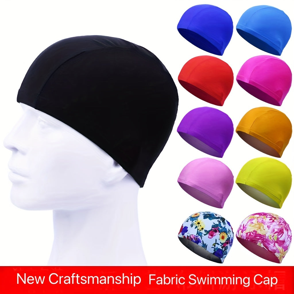 Elastic Silicone Swimming Cap for Men Women