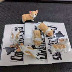 Mini Corgi Car Ornament Model Cake Decoration Bonsai Doll Puppy