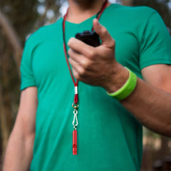 5pcs set Emergency Survival Whistle with Keychain, High Decibel Sound Safety