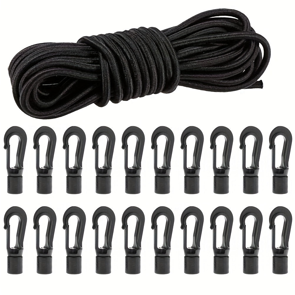 Heavy-Duty Deck Lashing Rope with Hook for Kayak Fishing Boat