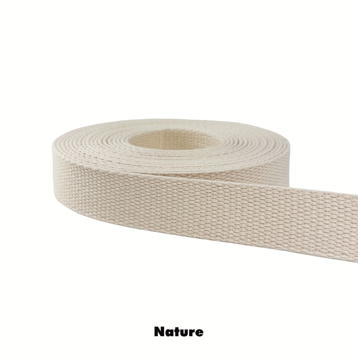 10M x 2.5cm Heavy Cotton Webbing Roll DIY Craft Backpack Parts