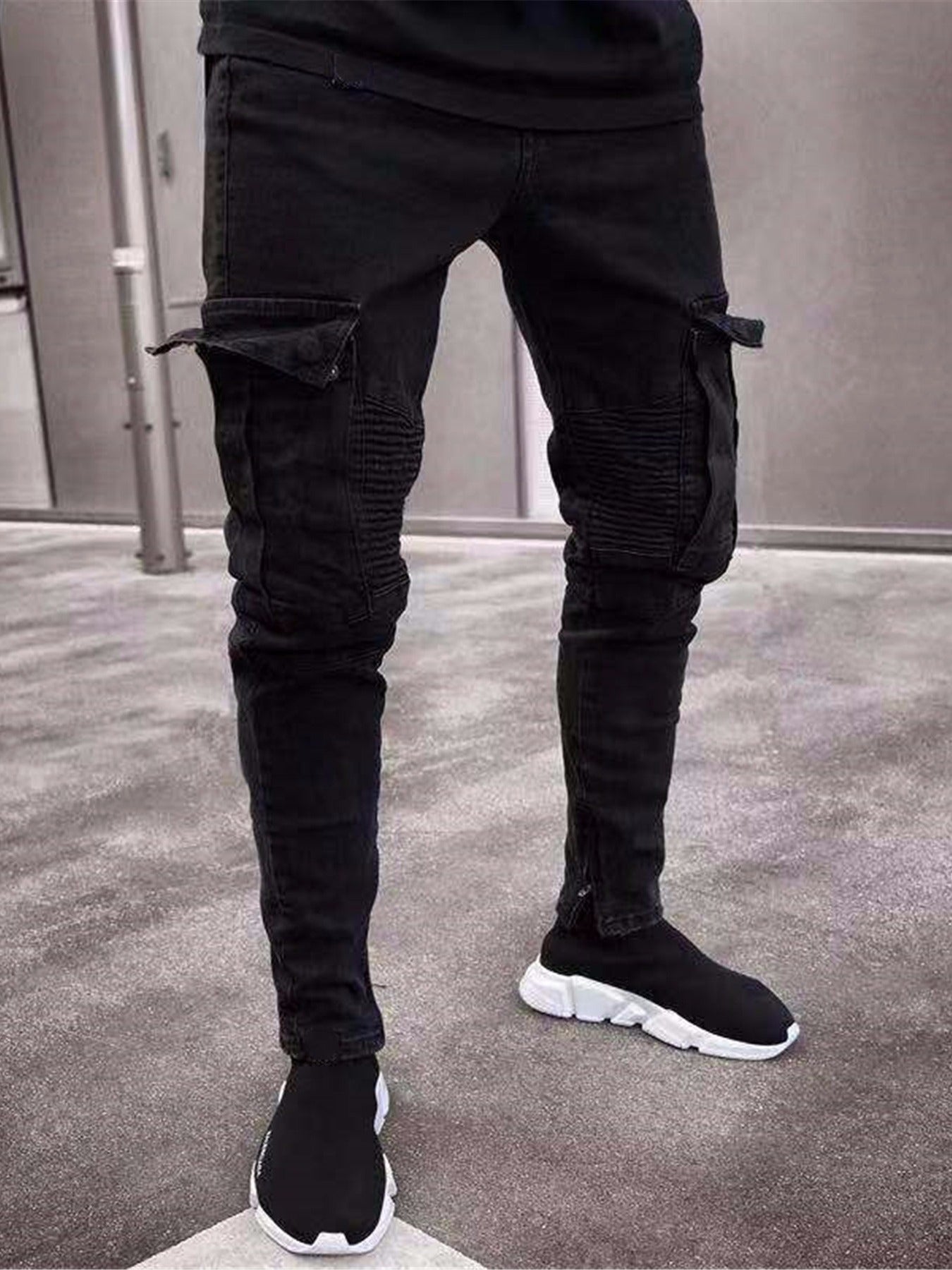 Men's Tooling Jeans for Autumn and Winter