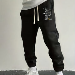 Men's Drawstring Sweatpants Loose Fit Casual Joggers