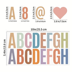Vibrant 2.5 Boho Letter & Number Stickers Self Adhesive