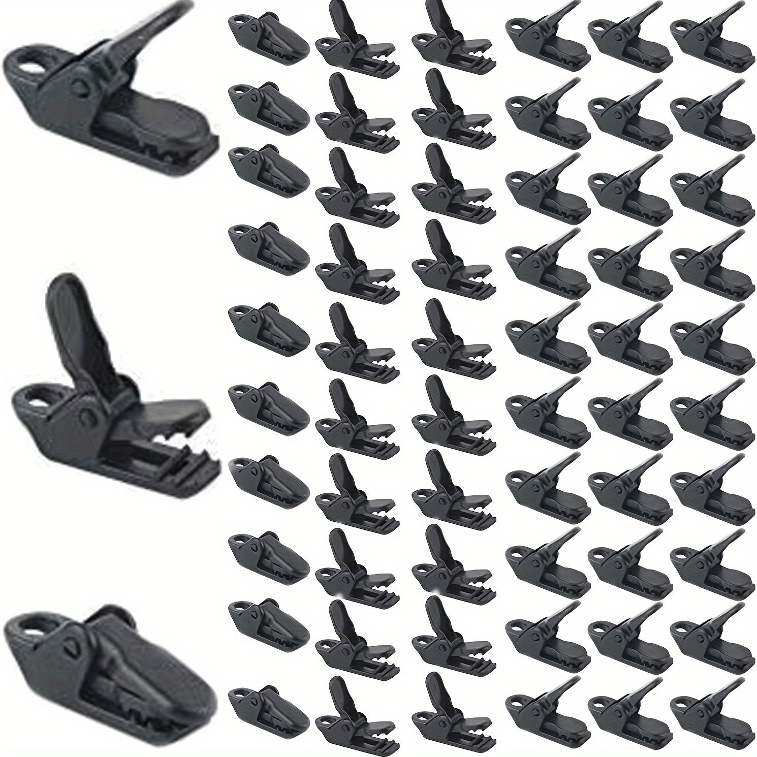 100PCS Tent Clips Waterproof Cloth Clip Curtain Clips For Tarps